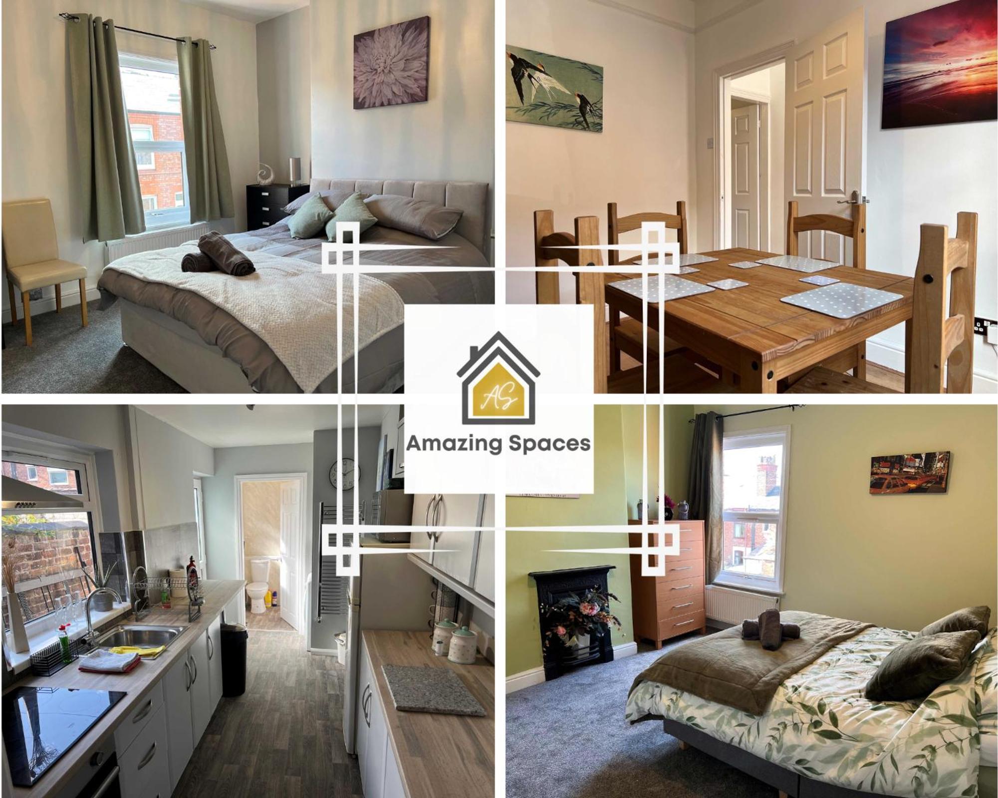 Spacious 2-Bedroom House In Stockton Heath With Free Wifi By Amazing Spaces Relocations Ltd ワーリントン エクステリア 写真